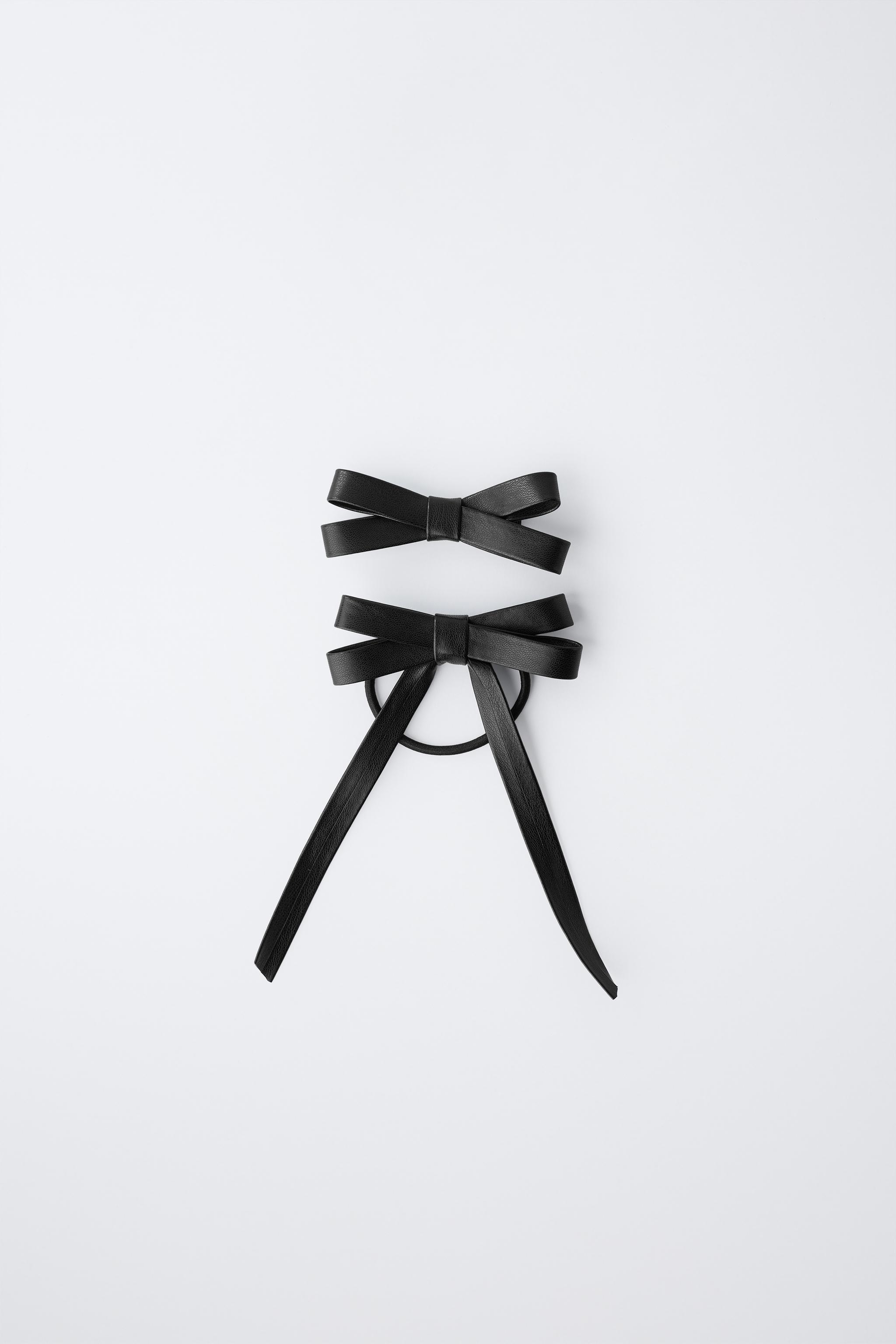 LOT PINCE ET CHOUCHOU NŒUD MATIÈRE SYNTHÉTIQUE